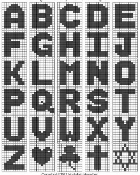 Plastic Canvas Letters, Alphabet Quilt, Crochet Alphabet, Crochet Letters, Alphabet Chart, Graph Crochet, Cross Stitch Freebies, Alphabet Charts, Pixel Crochet