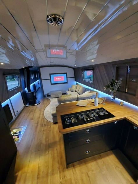 Photo 3 for New 60.12 Widebeam Boat .stunning New Build Boat Decorating Ideas Interiors, Barge Interior, Canal Boat Interior, Barge Boat, Narrowboat Interiors, Boat Interior Design, Boat House Interior, Yacht Interior Design, Living On A Boat