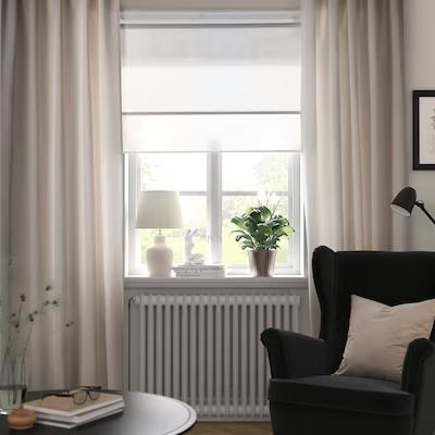 Search - IKEA Curtains For French Doors In Dining Room, Curtains For Half Windows, Best Ikea Curtains, Ikea Lenda Curtains, Long Curtains Living Room, Blinds And Curtains Together, Lenda Curtains, Curtains Ikea, Living Room Bay Window