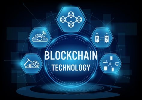 Blockchain technology concept | Premium Vector #Freepik #vector #blockchain #blockchain-icon #blockchain-technology #crypto-illustration Invest In Crypto, Business Efficiency, Data Science Learning, Crypto Money, Digital Data, Live Your Dream, Cryptocurrency Trading, Supply Chain Management, Identity Theft