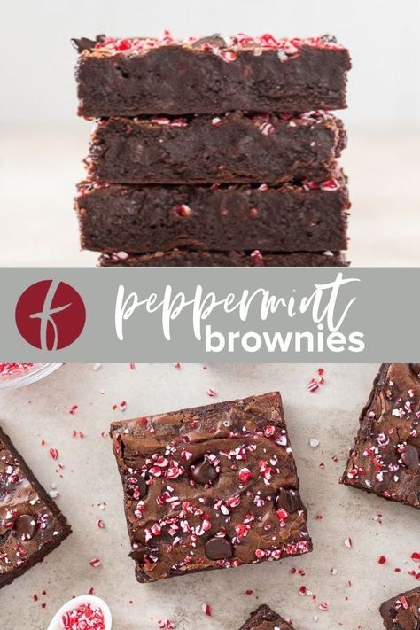 Easiest Brownies, Peppermint Brownies Recipe, Peppermint Brownie Cookies, Pot Brownies, Peppermint Recipes, Christmas Brownies, Peppermint Brownies, Delicious Appetizer Recipes, Black Color Hairstyles