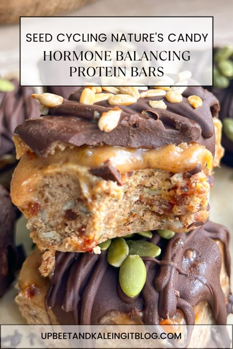 Seed Cycling, Hormonal Health, Protein Bar Recipes, Healthy Sweets Recipes, Healthy Sweets, Hormone Balancing, Protein Bars, Sweets Recipes, Healthy Snacks Recipes