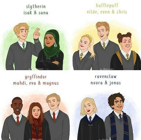 Skam characters in Hogwarts house students Skam Wallpaper, Skam Aesthetic, Noora Skam, Noora Saetre, Evak Skam, Skam Espana, Skam Norway, Boy Squad, Slytherin And Hufflepuff