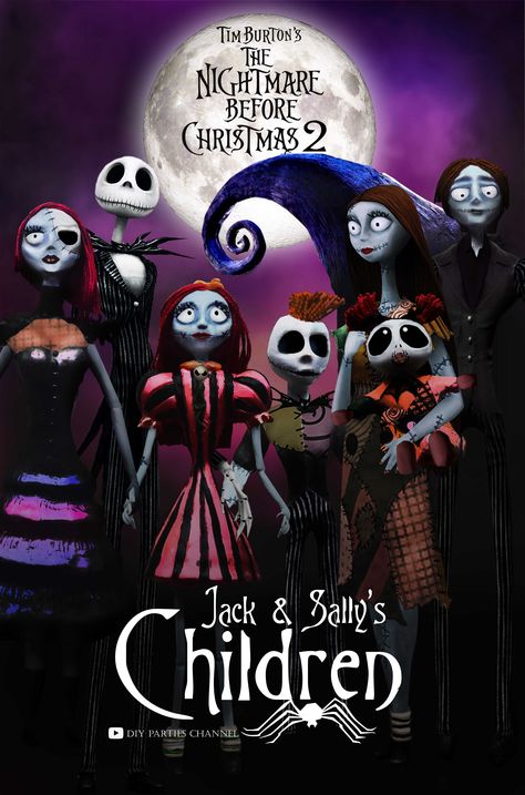 Tim Burton's The Nightmare Before Christmas 2 - Jack Skellington & Sally's Children Nightmare Before Christmas Book, Christmas Lights Drawing, Nightmare Before Christmas Quotes, Nightmare Before Christmas 2, Nightmare Before Christmas Pictures, Jack Y Sally, Nightmare Before Christmas Movie, Jack Nightmare Before Christmas, Nightmare Before Christmas Drawings