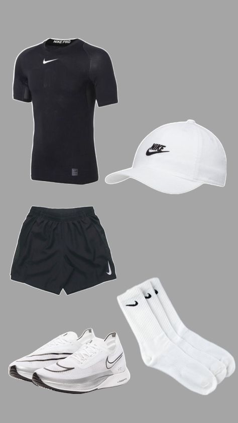 #nikepros #gymoutfitmen #gymfitinspo Casual Athletic Outfits, Running Outfit Men, Sportwear Outfit, Sporty Outfits Men, Gym Outfit Men, Classy Outfits Men, Fitness Wear Outfits, Dope Outfits For Guys, Mens Trendy Outfits