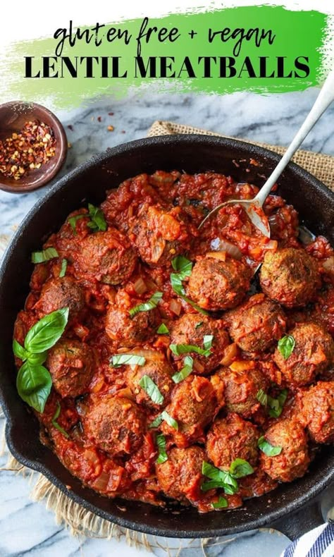 Vegan Lentil Meatballs, Vegan Lentil Recipes, Lentil Meatballs, Vegan Lentil, Vegan Meatballs, Meat Alternatives, Veggie Burgers, Lentil Recipes, Vegetarian Dinners