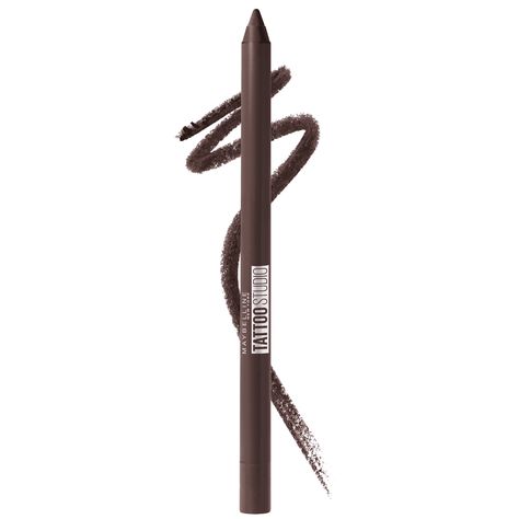 Maybelline Tattoo Studio Waterproof Eyeliner Pencil Makeup, Bold Brown - Walmart.com Best Drugstore Eyeliner, Drugstore Eyeliner, Makeup Bold, Maybelline Tattoo, Gel Eyeliner Pencil, Waterproof Eyeliner Pencil, Eyeliner Makeup, Lip Hair, Eyeliner Pencil