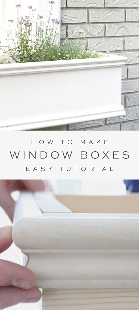 White Window Boxes, Make A Window, Window Boxes Diy, Diy Flower Boxes, Window Box Flowers, Window Planters, Window Planter Boxes, Flower Window, Garden Life