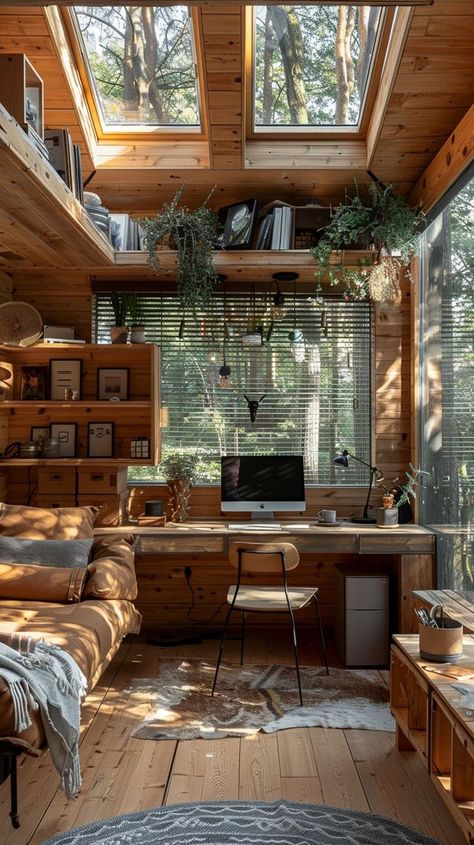 Cozy Elegance: 60 Scandinavian Cabin Interior Design You’ll Love – Decomagz Nordic Cabin Interior, Scandinavian Cabin Interior, Scandinavian Cabin, Cabin Interior Design, Cabin Interiors, Tiny House Interior, Tiny House Cabin, Tiny House Living, Tiny House Plans