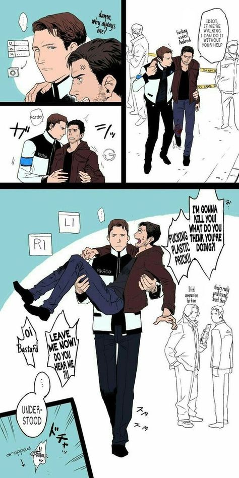 Gavin Reed, Couples Cosplay, Detroit: Become Human, Quantic Dream, Becoming Human, Detroit Being Human, Detroit City, Undertale Funny, Comics Memes