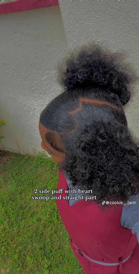 Back To School Hairstyles Short, Swoop Hairstyles, Hairstyle Natural Hair, Short Relaxed Hairstyles, Natural Hair Bun Styles, Hair Puff, Quick Natural Hair Styles, Cute Curly Hairstyles, Hairstyle Inspo