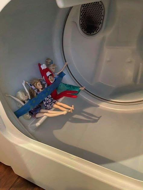 Bad Barbie  Elf on a Shelf Elf Idea, Elf Ideas Easy, Bad Elf, Elf Of The Shelf, Christmas Elf Ideas, Elf Shelf, Barbie Funny, Elf Kit, Awesome Elf On The Shelf Ideas