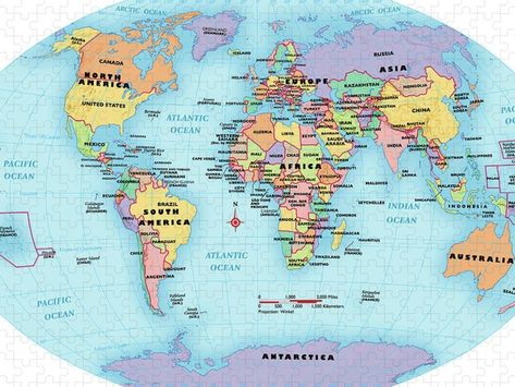 World Map Continents, World Map With Countries, Continents And Countries, Countries And Flags, Geography Map, Arctic Ocean, South China, Aesthetic Photography Grunge, Flags Of The World