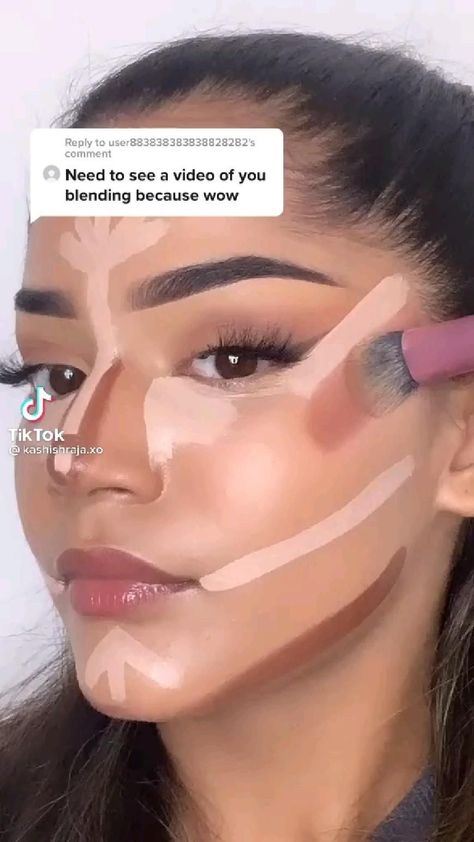 Conturing Makeup Face, Conturing Makeup, Makeup Contouring, Maquillage On Fleek, Nose Makeup, Makeup Tutorial Eyeliner, Face Makeup Tips, Face Makeup Tutorial, Pinterest Makeup