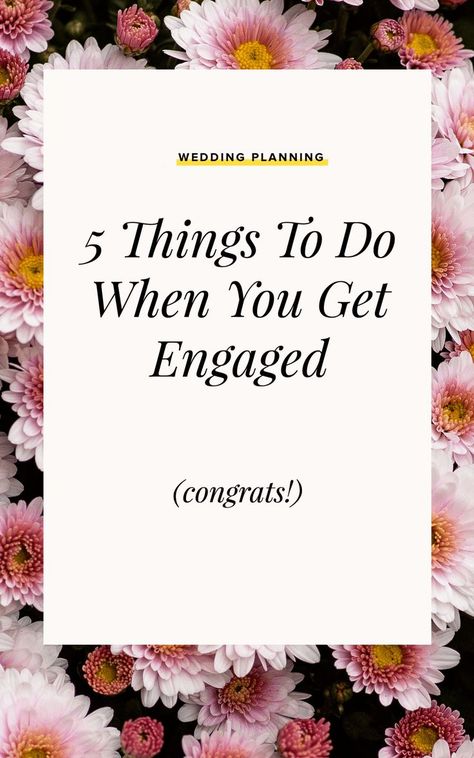 We are listing the top 5 things to do when you get engaged (congrats btw!), so if you are not sure where to begin, start here with these core elements to planning a wedding Tiffany Wedding Rings, Wedding Tools, Summer Wedding Cakes, Popped The Question, Get Engaged, Wedding Planning Advice, Magical Wedding, Planning A Wedding, Summer Wedding Dress