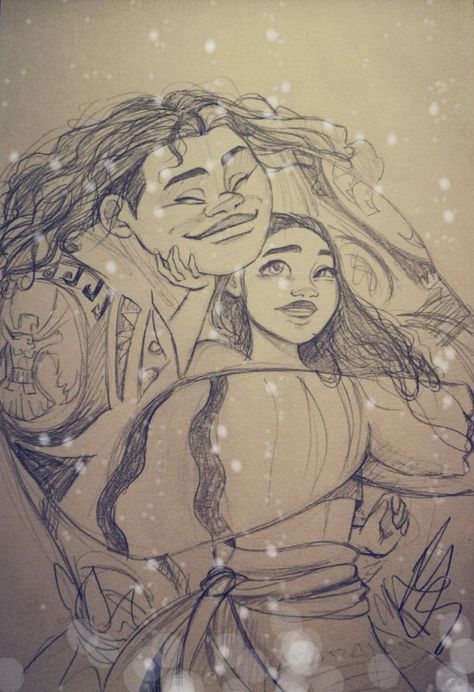 Moana X Maui Fanart, Maui Fanart, Maui X Moana Fanart, Moana Fan Art, Maui Moana, Disney Sketches, Disney Moana, Moana, Serie Tv