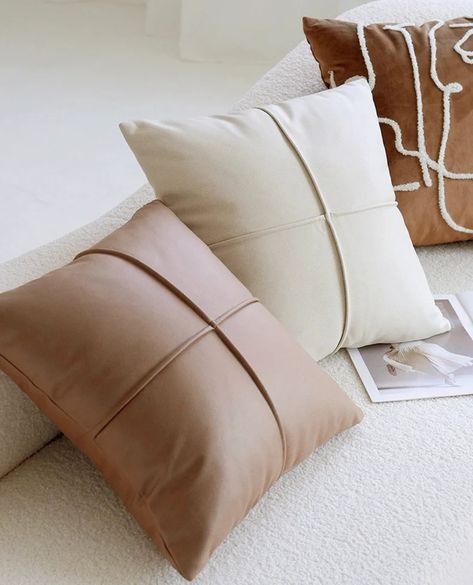 Minimalist Brown Throw Pillow Nordic Cream Accent Cushion Simple French Seam Luxury Pillowcase for Livingroom Sofa and Bedroom 18x18in - Etsy Australia Brown Throw Pillow, Artisan Pillows, Livingroom Sofa, Brown Throw Pillows, Vintage Pillow Covers, Handmade Pillow Covers, Throw Pillows Bed, French Seam, Vintage Pillows