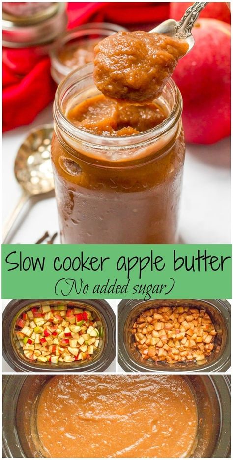 No Peel Apple Butter, Apple Butter Recipe Crockpot, Apple Butter Crock Pot, Slow Cooker Apple, Slow Cooker Apple Butter, Apple Butter Recipe, Slow Cooker Apples, Food On The Table, Butter Crock