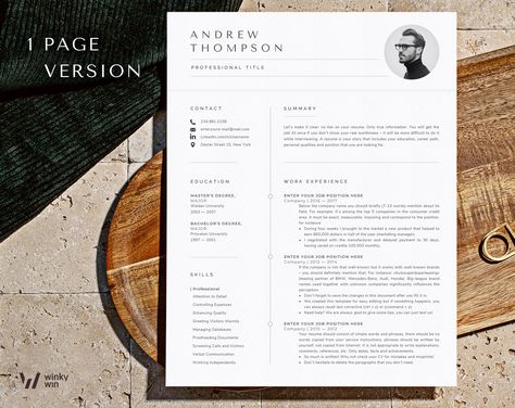 Thanks for the kind words! ★★★★★ "I really like that this resume template is classic, but not conventional. It has been very easy to use and modify for my own needs. The description of the product was spot on. I got exactly what I expected. I High School Student Resume, Cv Template Student, Resume With No Experience, Photo Cv, High School Resume Template, College Resume Template, Administrative Assistant Resume, College Resume, Resume No Experience