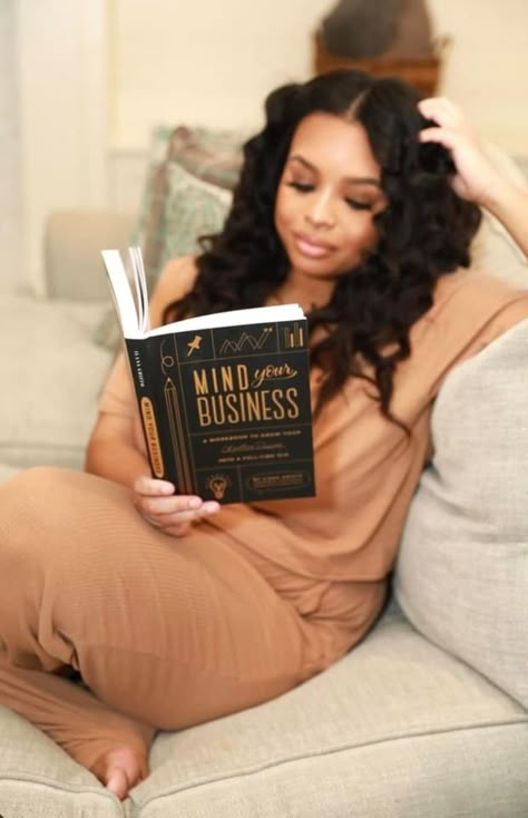 Black Woman Interior Designer, Black Woman Author Aesthetic, Black Women Therapy, Photoshoot Reading A Book, Entrepreneur Photo Shoot, Website Photoshoot Ideas Black Women, Black Woman Reading Aesthetic, Black Woman Boss Aesthetic, At Home Business Photoshoot