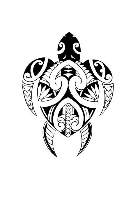 Polynesian Turtle Tattoo Design, Maori Turtle Tattoo, Tattoo Tortuga, Calf Tattoo Ideas, Arte Ganesha, Band Tattoos For Men, Tiki Tattoo, Polynesian Tattoos Women, Polynesian Turtle