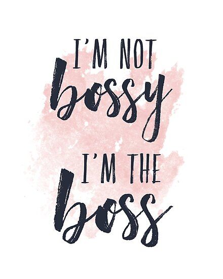 I’m not bossy, I’m the boss. Make the distinction clear with our trendy typography design featuring the quote in inky midnight blue brush lettering on a blush pink watercolor blot background. • Millions of unique designs by independent artists. Find your thing. Logos Retro, Quotes Arabic, Boss Lady Quotes, Motivational Quotes For Women, Boss Babe Quotes, Babe Quotes, Girl Boss Quotes, Boss Quotes, Art Prints Quotes