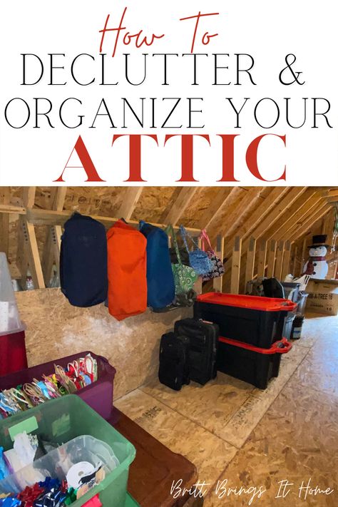 Watch this video for some major attic decluttering and organizing motivation and inspiration! I share tips for organzing gift wrapping supplies, organizing luggage, organzing home decor, and more! #atticdeclutter #atticorganizationtideas Gift Wrapping Organization, Wrapping Organization, Attic Storage Ideas, Organizing Motivation, Organizing House, Declutter Organization, Organize Motivation, Homemaker Schedule, Decluttering And Organizing