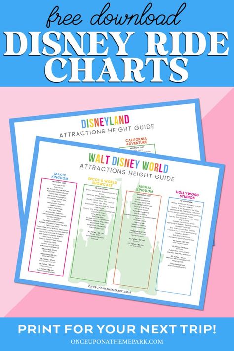 Disney Rides By Park 2023, Disney World Height Chart, Disneyland Height Chart, Disney World Park Ride List, Disney World Height Requirements 2024, Disney World Height Requirements 2023, Disney Height Requirements 2023, Hollywood Studios Rides List, Disney World Ride List 2023