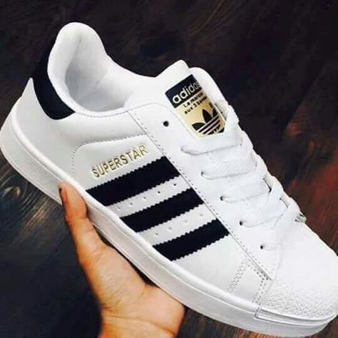 Adidas Superstar Black, Hype Shoes, Super Star, Star Art, Adidas Superstar Sneaker, Black Stripes, Adidas Sneakers, Sport Shoes, Style Inspiration