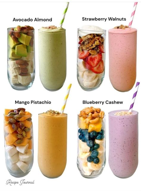 Milk Ice Cubes, Nuts Recipes, Cashew Recipes, Motivasi Diet, Resep Smoothie, Fruit Smoothie Recipes Healthy, Smoothie Recipes Healthy Breakfast, Healthy Food Menu, Smoothie Drink Recipes