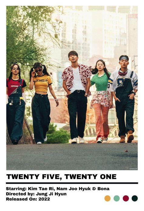 kim tae ri, nam joo hyuk, bona in twenty five twenty one minimalist poster #twentyfivetwentyone #kdrama #kdramaminimalistposter #twentyfivetwentyonekorean #twentyfivetwentyonewallpaper Korean Drama Poster, Drama Poster, Kim Tae Ri, Twenty Five Twenty One, Nam Joo Hyuk, Joo Hyuk, 3 In One, Minimalist Poster, Twenty One