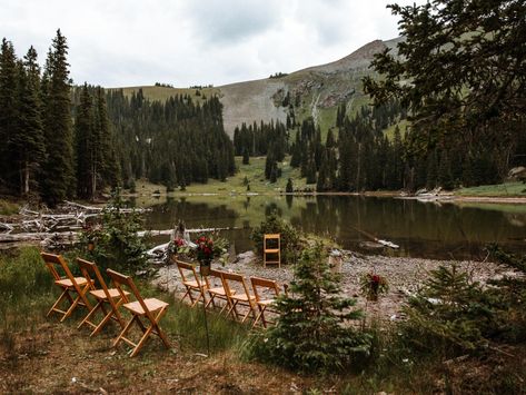 Colorado Forest Wedding Venues, Forest Wedding Colorado, Colorado Lake Wedding, Tennessee Micro Wedding, Colorado Springs Wedding Venues, Colorado Forest Wedding, Mythical Wedding, Nature Weddings, Norse Wedding