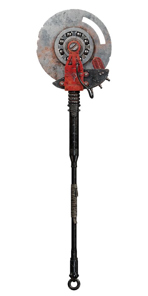 Lies Of P Concept Art, Pickaxe Concept Art, Weaponsmith Aesthetic, Prop Concept Art, Lies Of P, Electric Chainsaw, Props Concept, Video Game Design, Circular Saw Blades