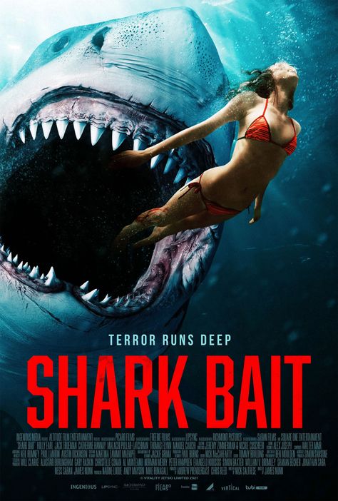 Shark Bait (2022) Friends Enjoying, Shark Bait, Spring Breakers, Jetski, White Sharks, Great White Shark, Group Of Friends, Jet Ski, Latest Movies