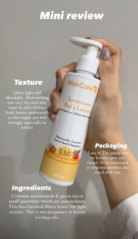 WishCare Sunscreen Makeup Marketing, Life Essentials, Skincare Acne, Carrot Seeds, Body Sunscreen, Sunscreen Moisturizer, Skincare Review, Cute Simple Wallpapers, Skin Products