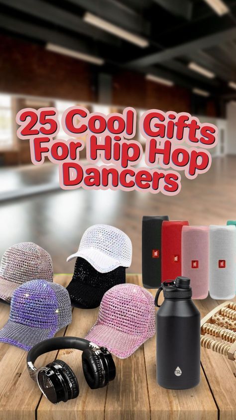 If you’ve been searching all around the internet trying to find cool gifts for your favorite hip hop dancer, this is the right stop for you! We have sorted 25 cool gifts for hip hop dancers that are going to suit their style. Not only are they cool, these gifts are going to be useful for them, too. Read more to find out what they are! #christmasideas #giftideas #thebestgift #christmasgiftideas #usefulgifts #christmasgift #gifts #giftsforchristmas #coolgifts Hiphop Dancer, Swag Items, Dance Books, Dance Recital Gifts, Hip Hop Dancer, Hip Hop Poster, Dancer Wear, Work Anniversary, Dance Gifts