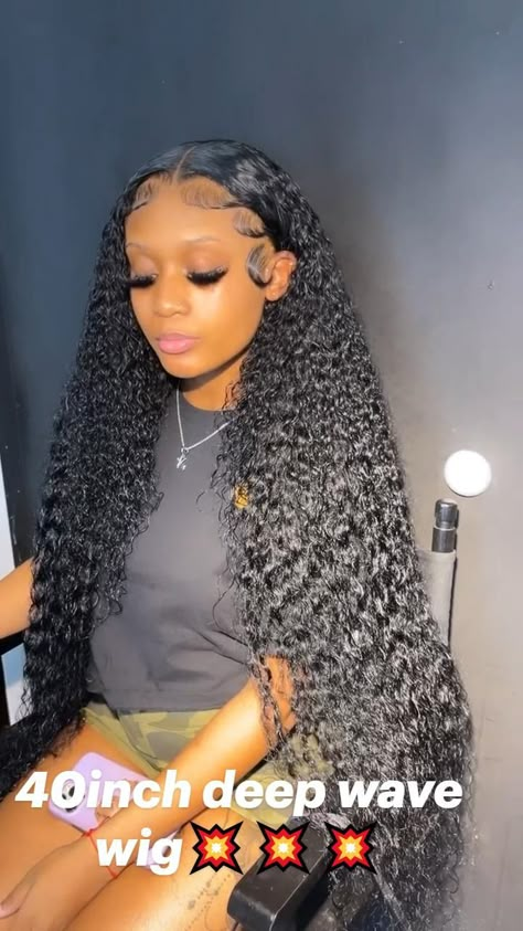 40inch deep wave wig💥💥💥 in 2022 | Loose waves hair, Hair life, Baddie hairstyles Hairstyles Deep Wave, French Braid Crown, French Braid Hairstyle, Hairstyle Diy, Wave Hairstyles, Deep Wave Wig, Embracing Diversity, Frontal Wig Hairstyles, Curly Weave Hairstyles