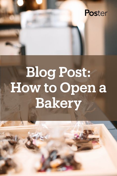 Read a guide on how to open a bakery with advice on each step and a startup costs estimate on Poster's Restaurant Business Blog #bakeryideas  #howtorunabakery #howtostartabakery How To Open A Bakery, Bakery Startup, Starting A Baking Business, Start A Bakery, Open A Bakery, Pie Store, Starting A Restaurant, Farmers Market Booth, Opening A Bakery