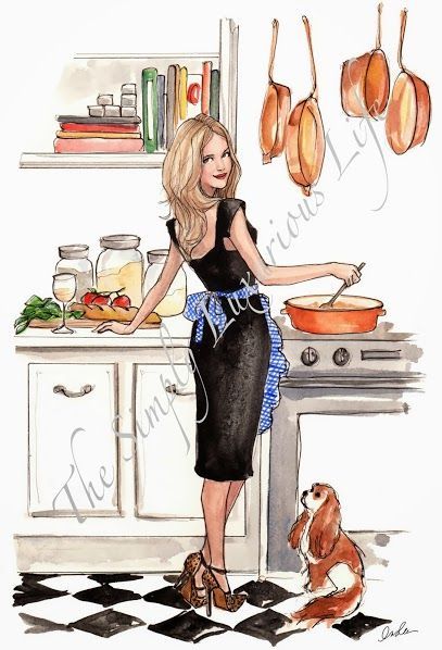 Inslee Fariss, Inslee Haynes, Stepford Wife, Adobe Photo, Luxurious Life, Cooking Art, Food Illustrations, Fashion Illustrations, Artist Painting