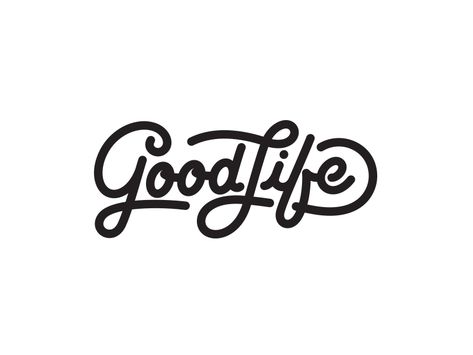 life is #good #design #typography The Good Life Logo, Handlettered Logo, Doodle Logo, Good Logo, Life Logo, Calligraphy Logo, Online Logo, Types Of Lettering, Script Lettering