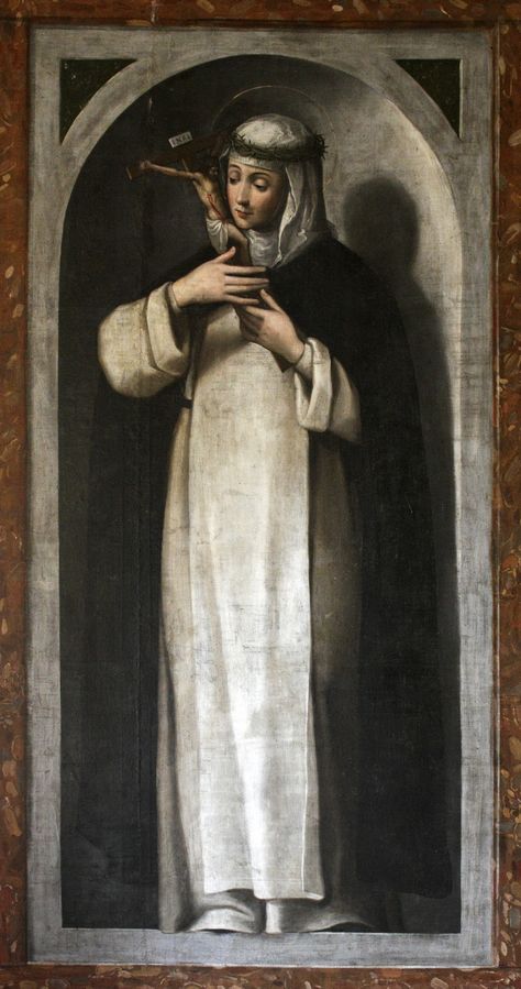 Saint Catherine Of Siena, Catherine Of Siena, Maria Goretti, St Catherine Of Siena, Saint Dominic, Godly Play, Saint Catherine, Istoria Artei, Catholic Images