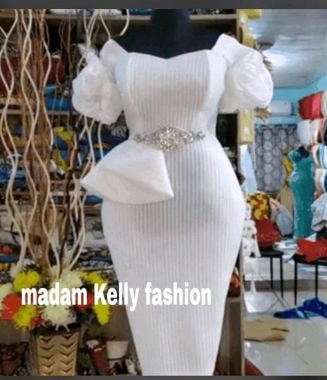 For sell inbox 🌼🌼 White Dress For Wedding, Lace Dress Classy, Nigerian Lace Styles Dress, Fitted Gown, African Fabric Dress, 2piece Outfits, Chic Dress Classy, African Print Clothing, Best African Dresses