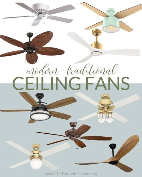 Yes, you can live in a world where ceiling fans are stylish and contemporary! Don’t let your fan become a last-minute decision where functionality trumps all. Find a classy ceiling fan for your bedroom, living room, dining room, or even the porch to take your space to the next level. Best Neutral Paint Colors, Living Room Ceiling Fan, Traditional Ceiling Fans, Ceiling Fan Bedroom, Affordable Lighting, Rock Fireplaces, Best Ceiling Fans, Neutral Paint Colors, Gorgeous Bedrooms