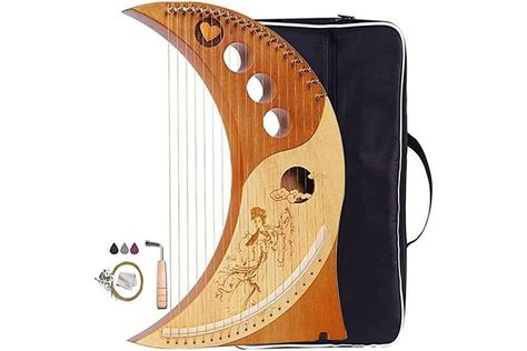 Stringed Instruments, String Instruments, Harp, Book Gifts, Musical Instruments, The Moon, Musical, Moon, Packaging