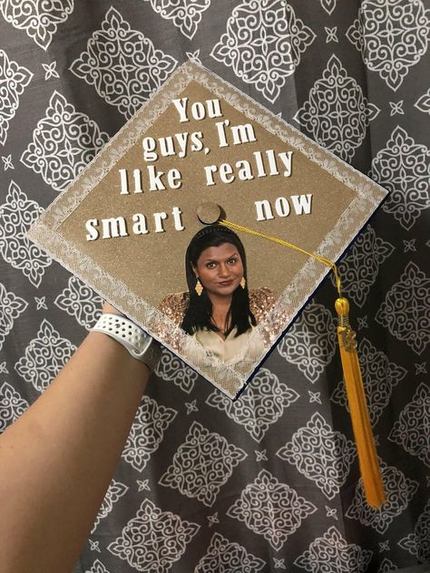 Grad cap Funny Grad Cap Ideas, Grad Cap Ideas, Funny Graduation Caps, Creative Graduation Caps, College Grad Cap Ideas, Graduation Cap Decoration Diy, High School Graduation Cap, College Graduation Cap Decoration, Grad Hat