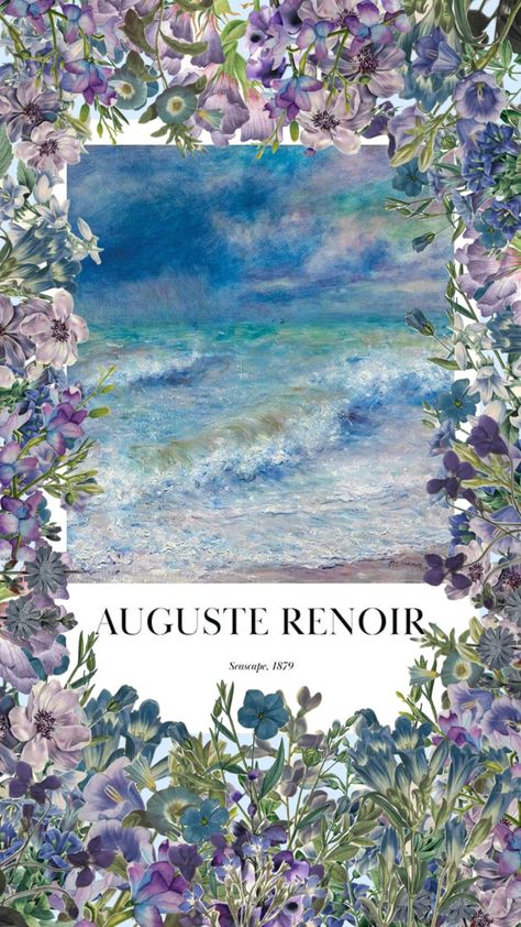 #Renoir #Augusterenoir #floral #floralaesthetic #flowers #floweraesthetic #blue #purple #green #fyp #vintage #vintageaesthetic Artist Monet, Art Nouveau Mucha, Renoir Paintings, Pretty Wallpapers Tumblr, Rennaissance Art, Monet Art, Scrapbook Art, Plastic Art, Art Corner