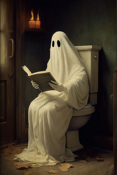 Halloween Pop Culture, Classical Paintings, Scary Things, Ghost Pictures, Halloween Painting, Halloween Images, Classic Paintings, Digital Artists, Cute Ghost