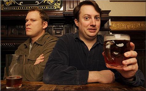 Mitchell and Webb. Love the expressions. Peep Tv Show Jez, Peep Tv Show, Mitchell And Webb, Fatherless Behavior, David Mitchell, Writers And Poets, Film Director, Bones Funny, Comedians