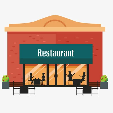 Cartoon Restaurant, Restaurant Clipart, Restaurant Cartoon, Restaurant Illustration, Community Helpers Kindergarten, Restaurant Images, Preschool Activities Toddler, Life Skills Activities, Community Helpers