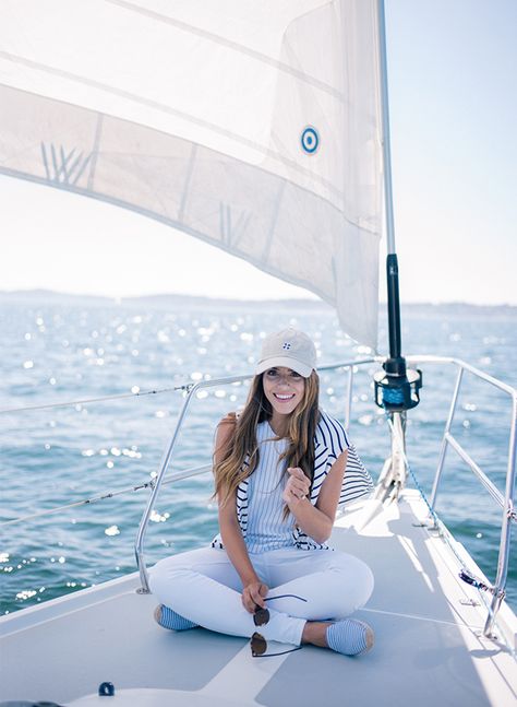 5 Labor Day Looks to Copy - Inspired by This Gal Meets Glam, Striped Tee, Oakley Sunglasses, Ray Ban, Sailing, Italy, Sunglasses